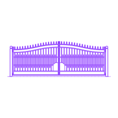 Buildings Gates Driveway Gates Strasbourg Split Vinyl Cutting Svg File, Free Vectors File